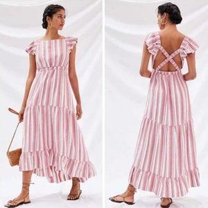 NEW Anthropologie Maeve Striped Maxi Dress